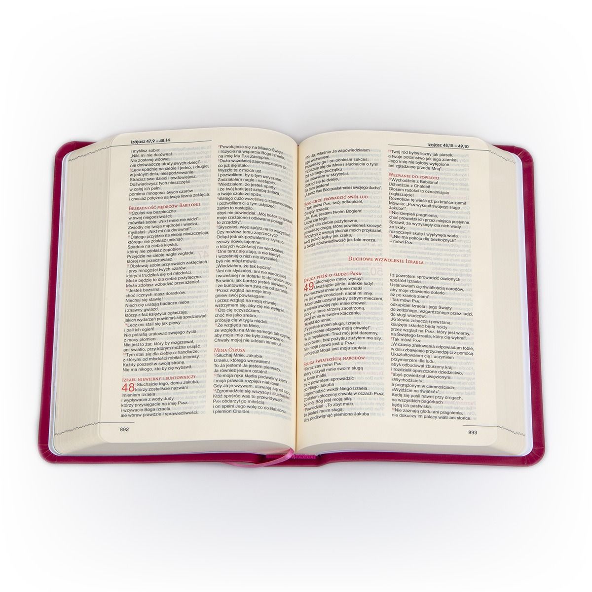 Biblia dla kobiet - malinowa