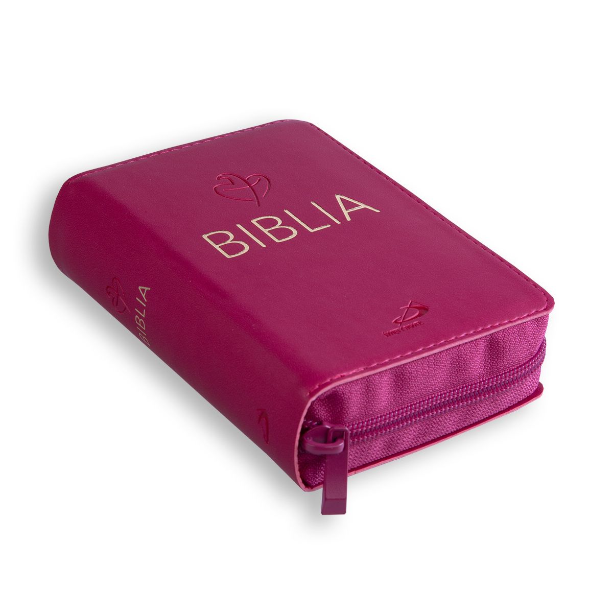 Biblia podręczna tabor flex z zamkiem - malinowa
