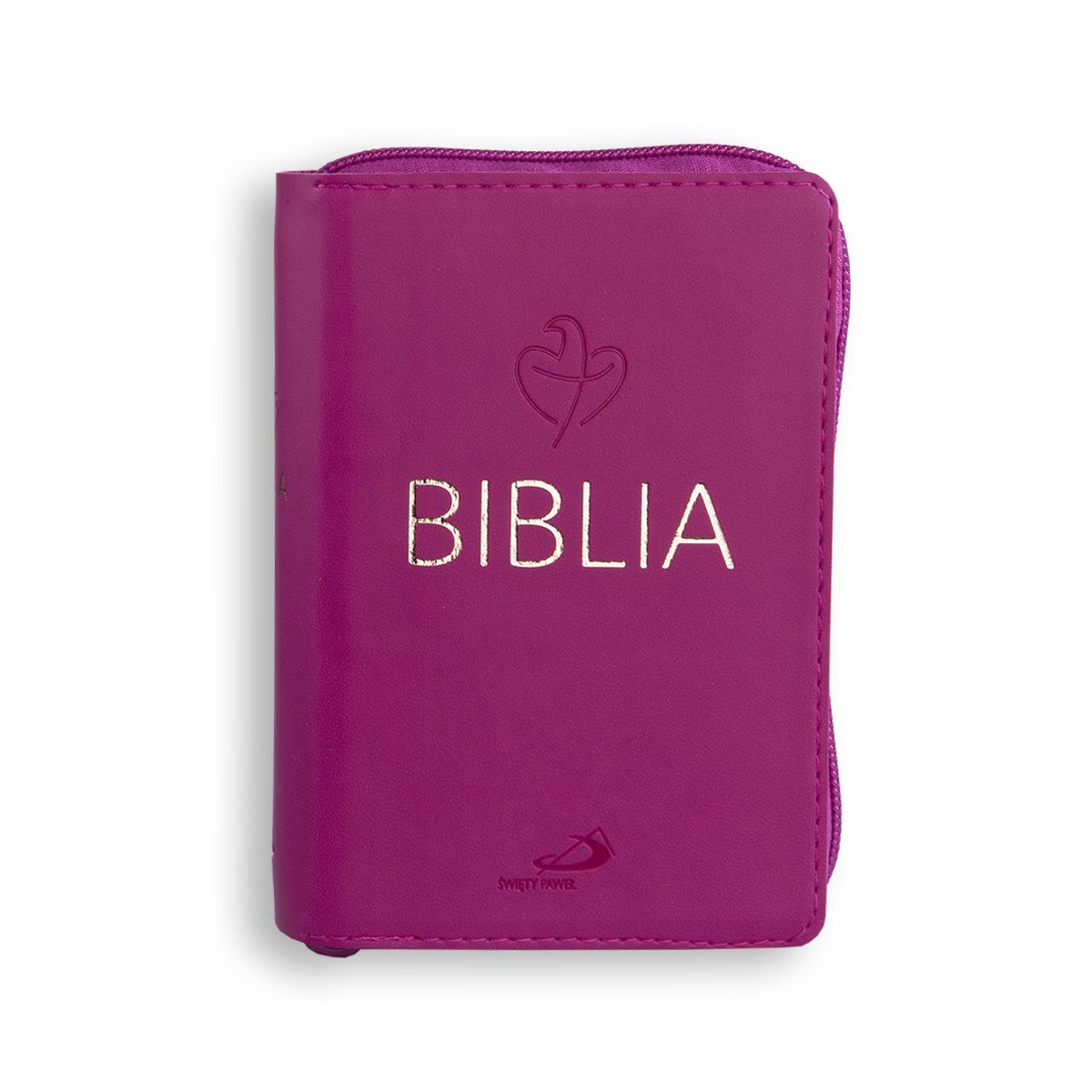 Biblia podręczna tabor flex z zamkiem - malinowa
