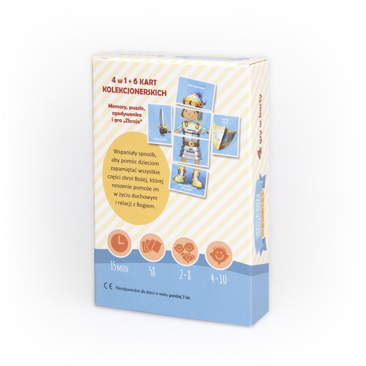 Gra "Zbroja Boża" 4w1 memory, zgadywanka, puzzle, gra