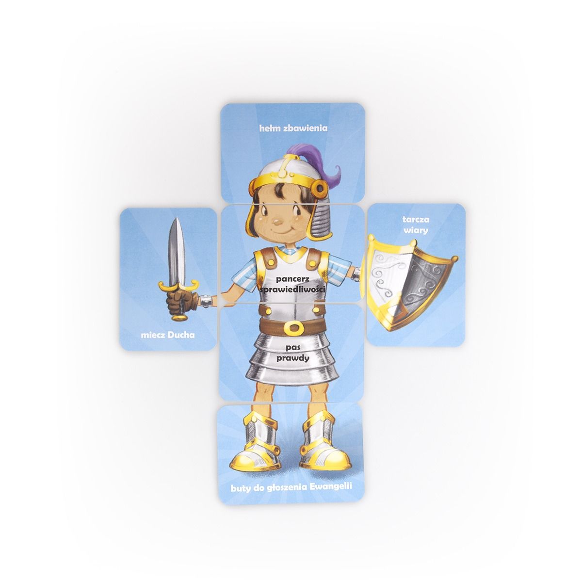 Gra "Zbroja Boża" 4w1 memory, zgadywanka, puzzle, gra