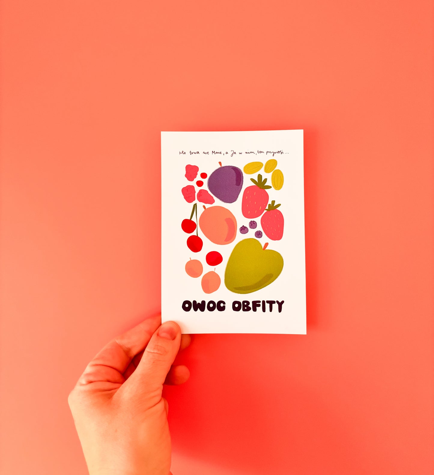 Kartka okolicznościowa „Owoc obfity”