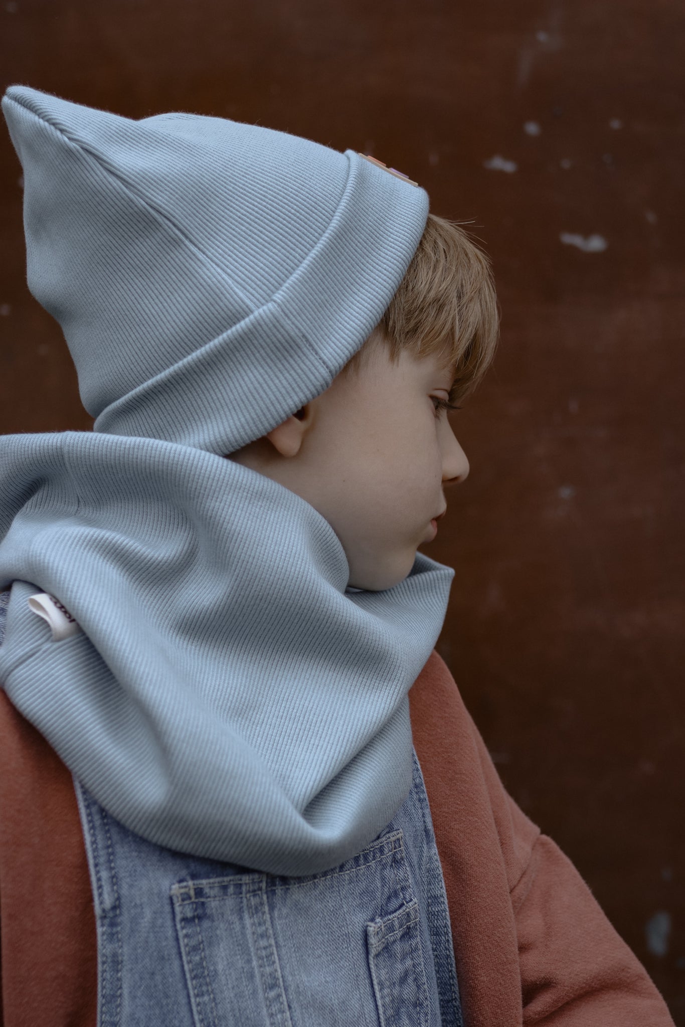 CHILD OF GOD SET Niebieska Czapka + Komin