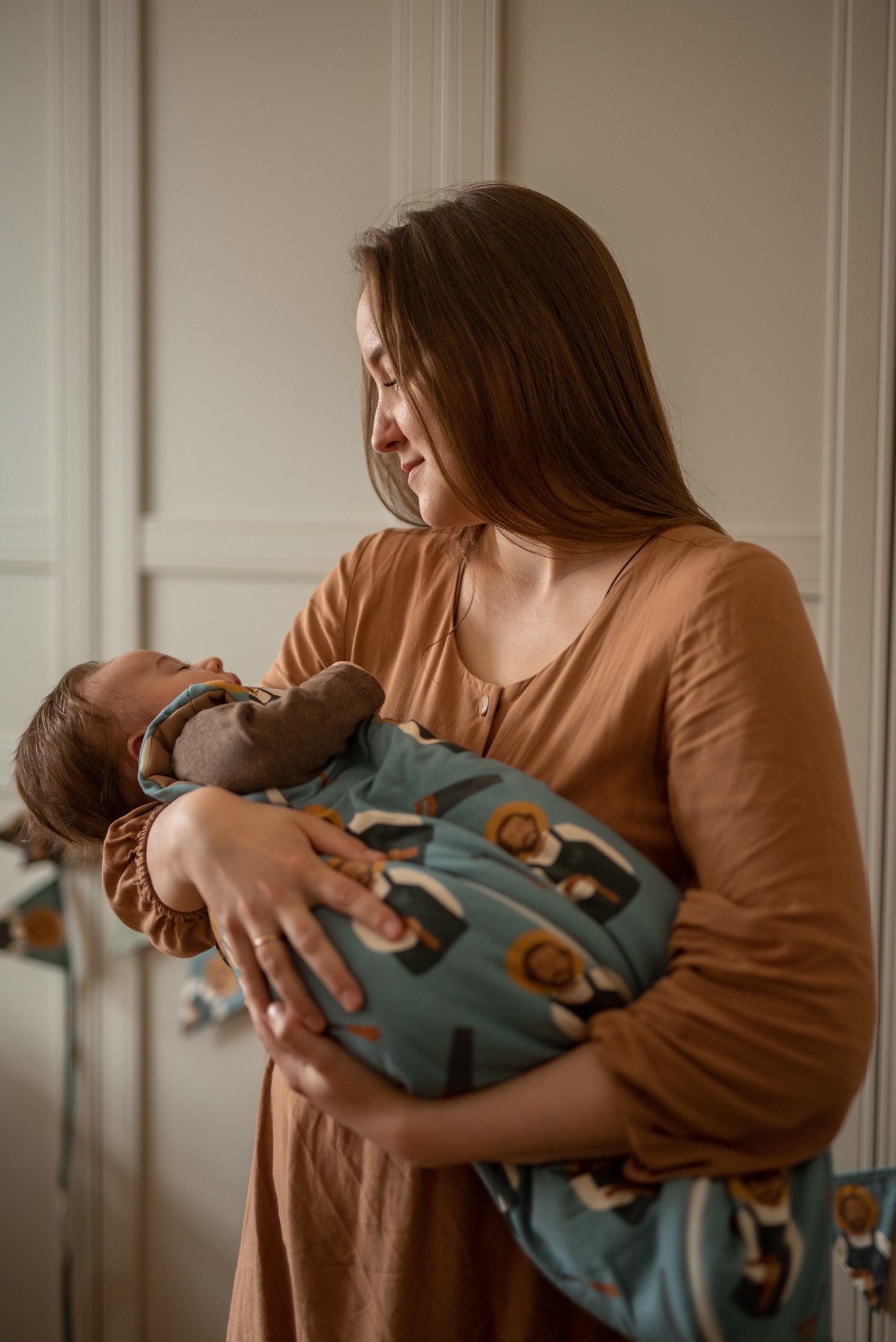 Śpiworek niemowlęcy "Święty Józef Rzemieślnik"