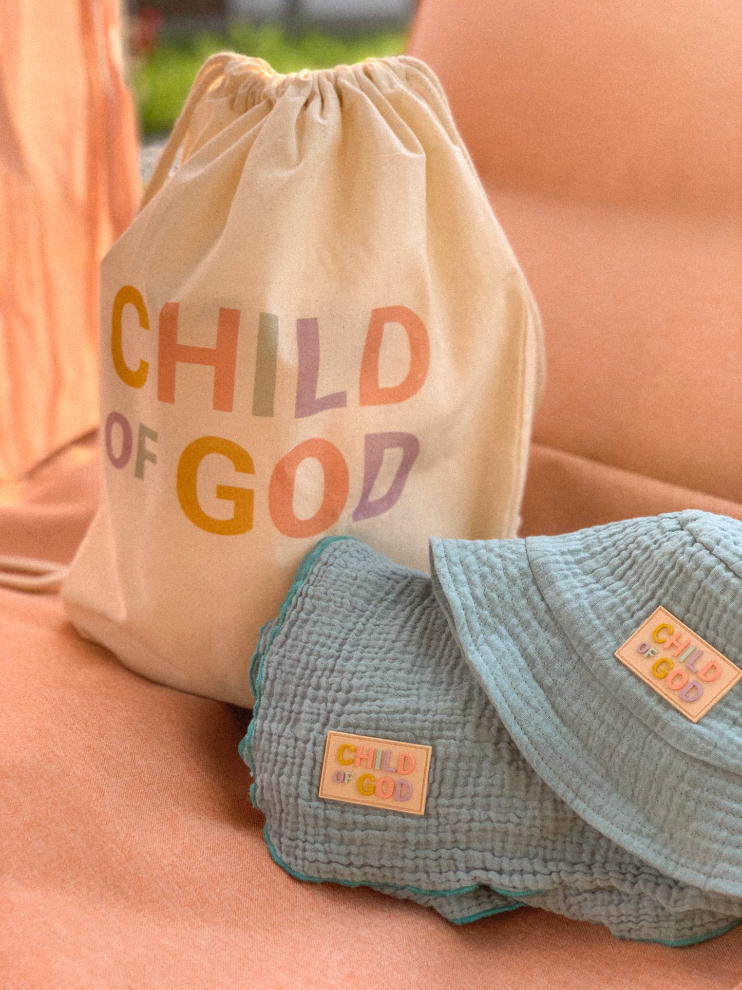 Kapelusik + Otulacz CHILD OF GOD SET