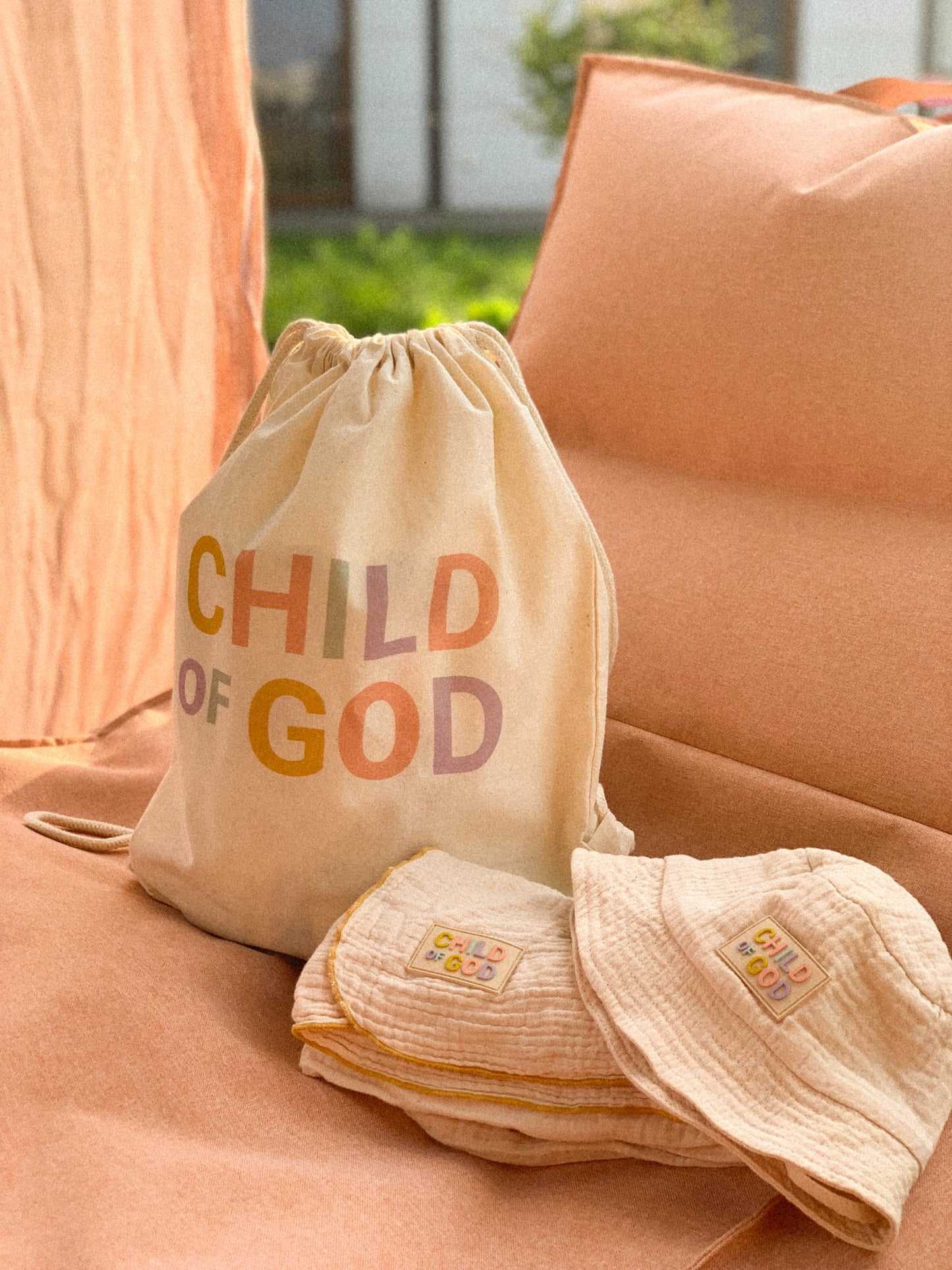 Kapelusik + Otulacz CHILD OF GOD SET
