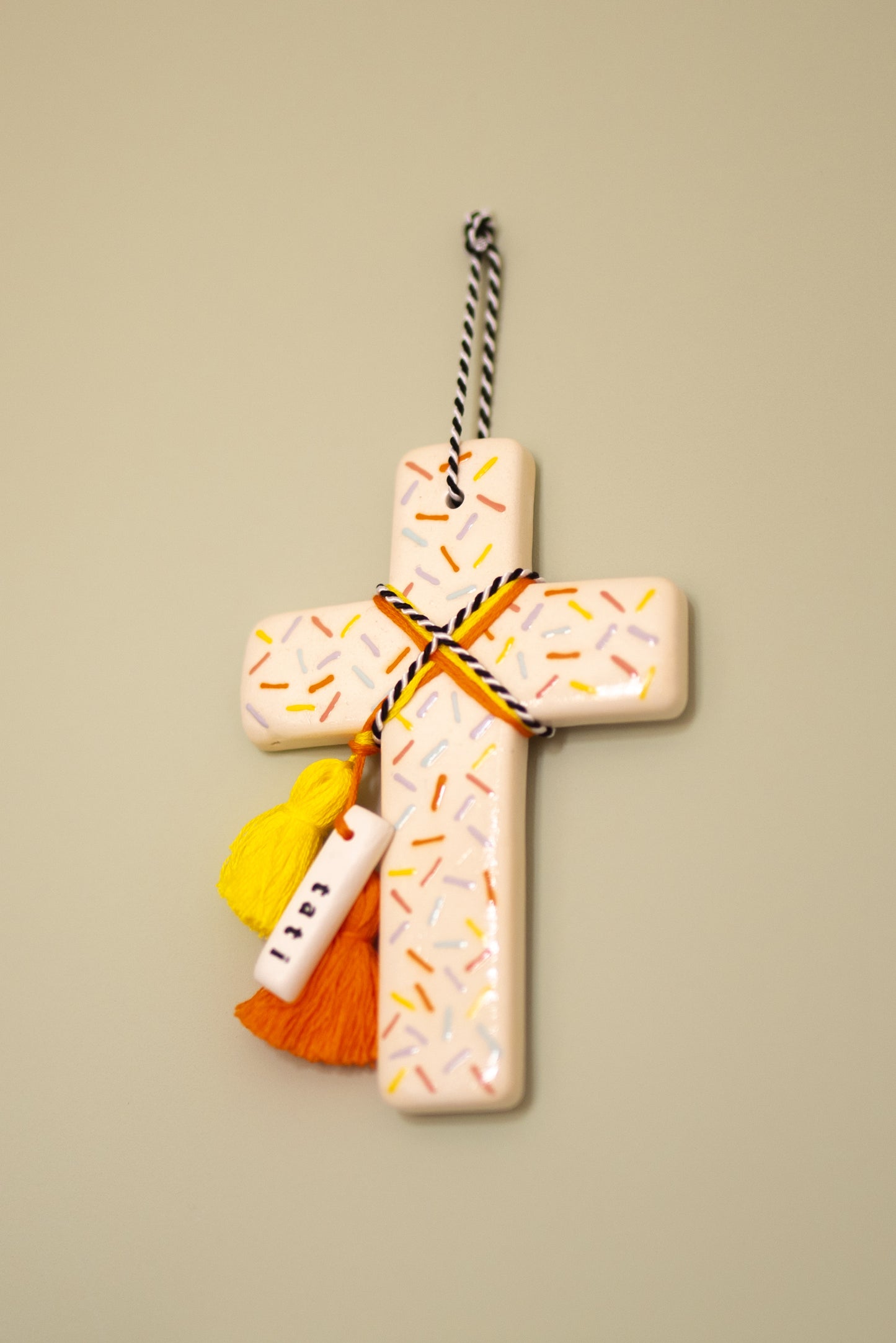 Ceramiczny Krzyż "Radość życia wiecznego"
