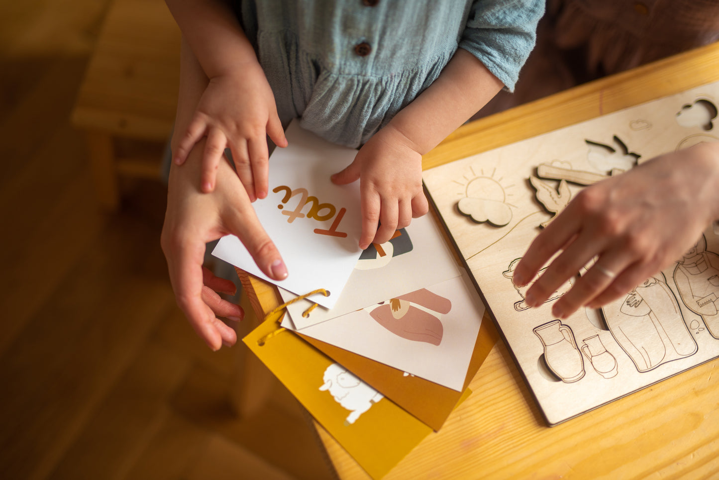 Puzzle edukacyjne "Życie codzienne Świętej Rodziny"